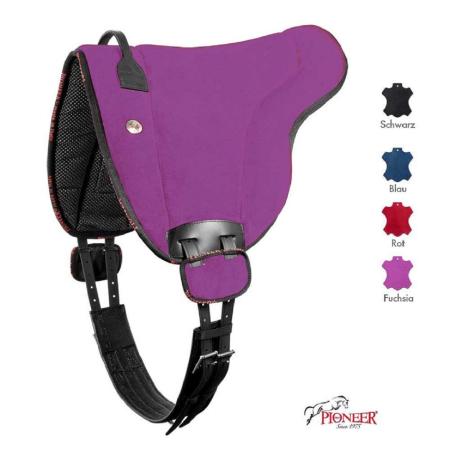 Reitpad Unica Leder pink